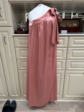 Free People Blush Pink Sheer Dress with Embroidered Label